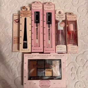 Marie Claire Cosmetics Bundle Lip Plumper Lash Serum Smokey Palette Eyeliner NEW